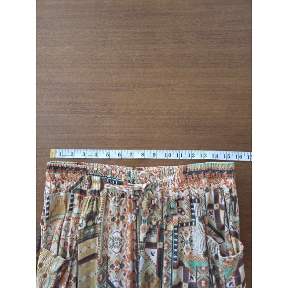 Rachel Zoe Crop Balloon Harem Pants Women's X Large Boho Artsy Ankle Cinch - Picture 6 of 13